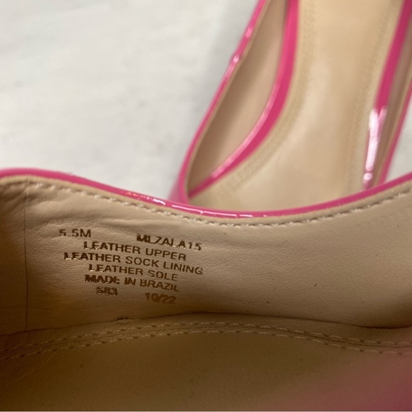 Marc Fisher Zala Pink Patent Leather Pointy Toe Pump 5 1/2 M - Picture 11 of 14